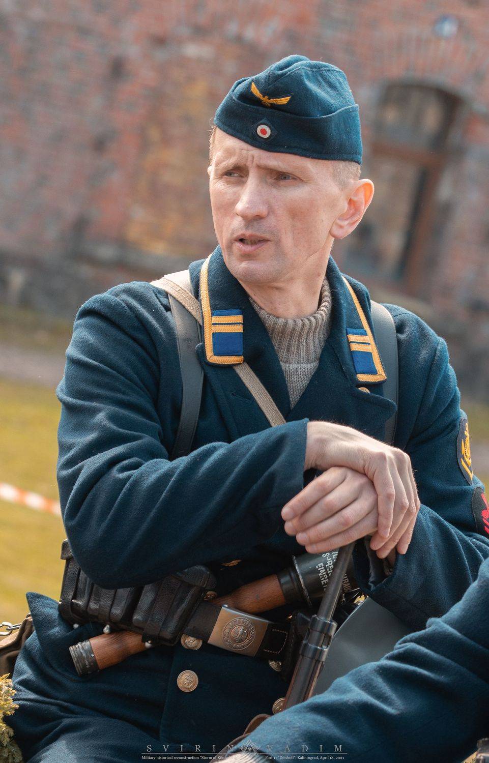 1945, военно-историческая, реконструкция, штурм, кёнигсберг, форт, 11,  дёнхофф, россия, калининград, германия, восточная пруссия, 18 апреля, 2021, история, представление, армия, вторая мировая война,одежда, officer, 1945, military-historical, Vadim Svirin