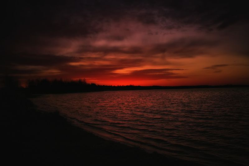 огонь заката фото превью