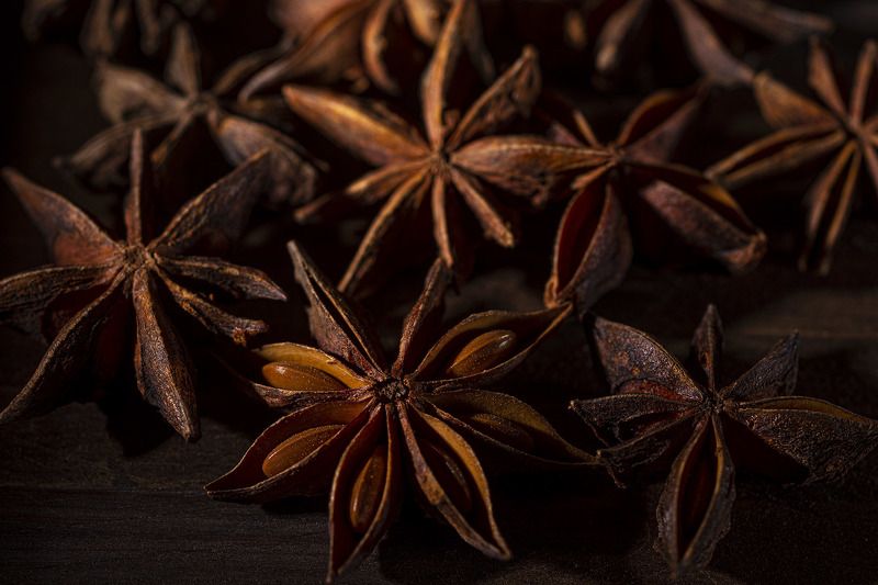 бадьян, макро, фудфото, цвет, специи Бадьян фото превью