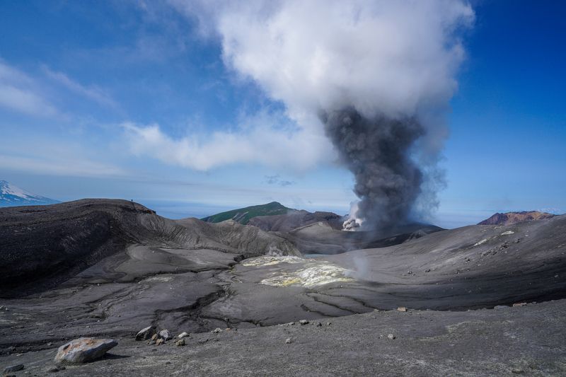вулкан, эбеко, извержение, северные курилы, курильские острова, volcano, kuril islands, ebeko, eruption Извержение Эбеко фото превью