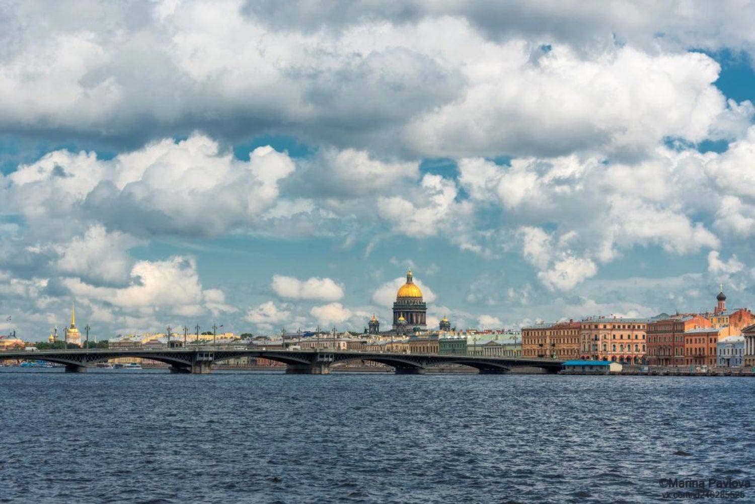 город, архитектура, городской пейзаж, санкт-петербург, благовещенский мост, исаакиевский собор, облака, красивое небо, nikon, Павлова Марина