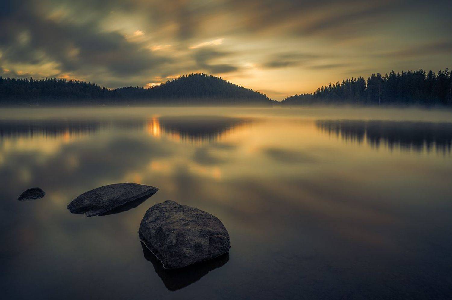 landscape nature scenery summer peak lake reflеction view sky sunrise morning dawn longexposure mountain bulgaria горы, Александър Александров