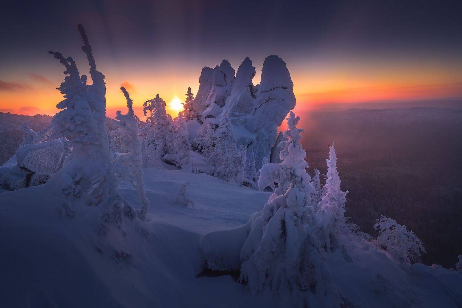 таганай, урал, горы, зима, Владимир Ляпин