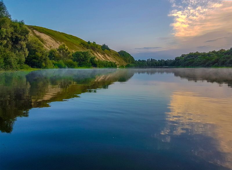 Вечер на озере фото превью