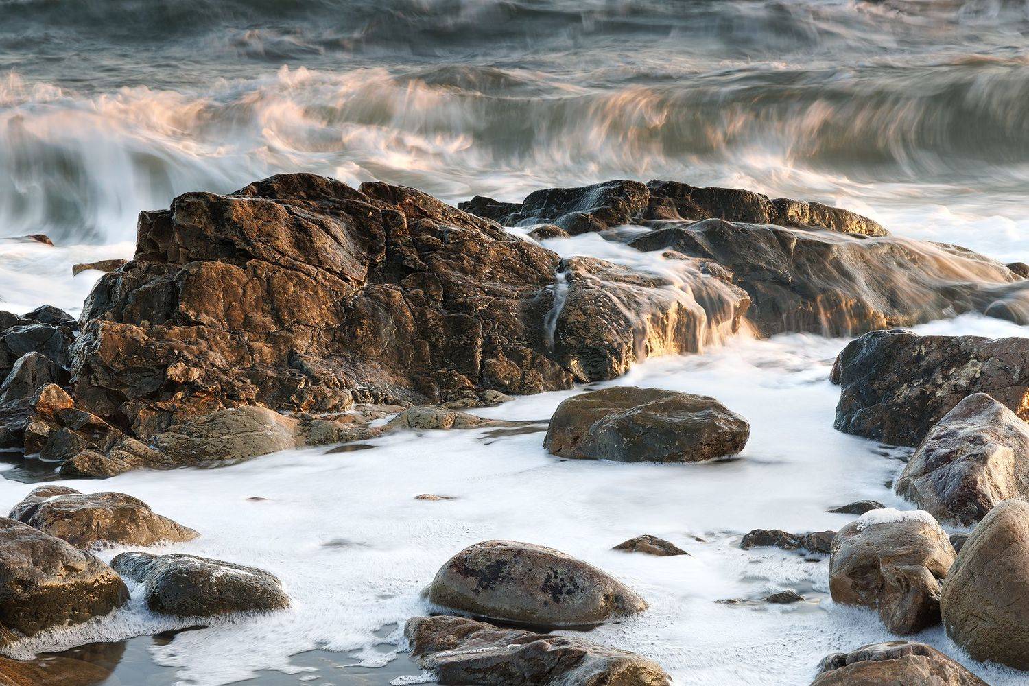 море, природа, волны, камни, Елена Ковригина