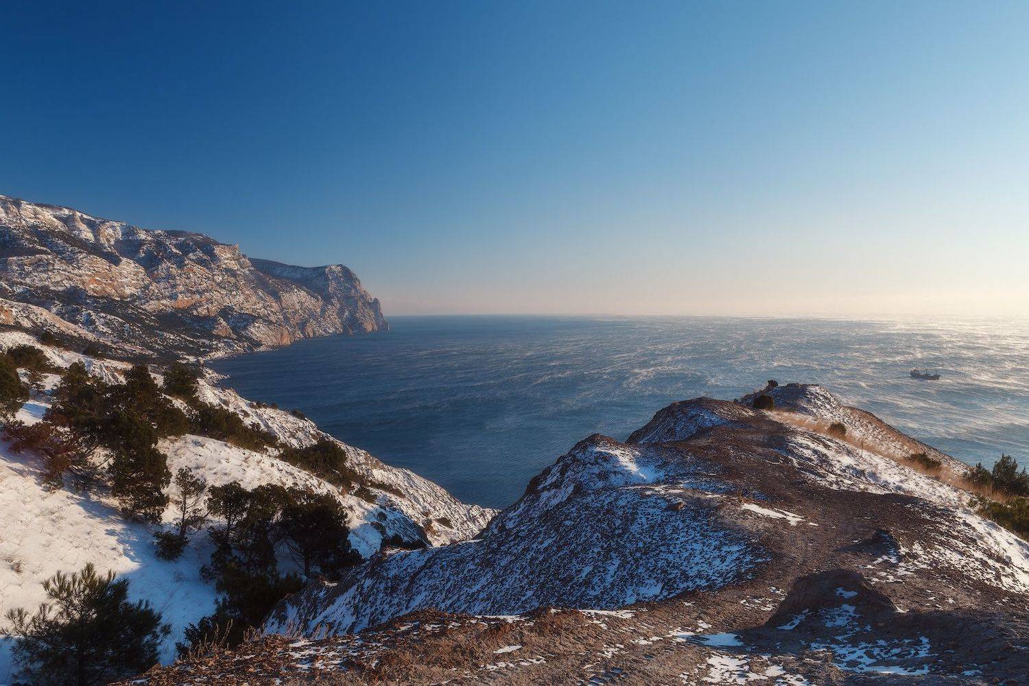 крым, балаклава, зима, море., Владимир Дубинин