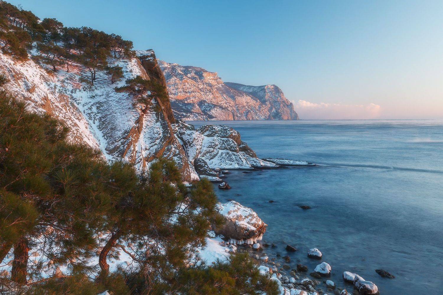 крым, балаклава, зима, море., Владимир Дубинин