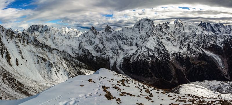 горы, альпинизм, кавказ, ледники и вот и я шагаю в высоту.... фото превью