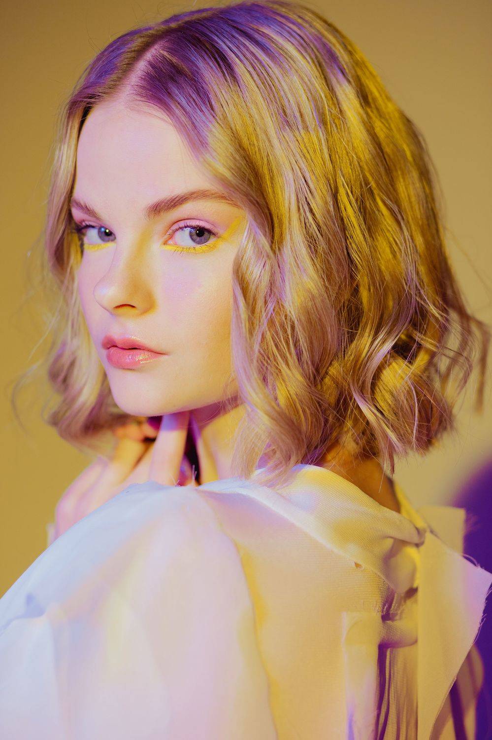 портрет, красота, женский портрет, мода, portrait, fashion, цветной свет,, Даша Ревинна