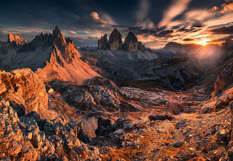 Tre Cime at Sunset