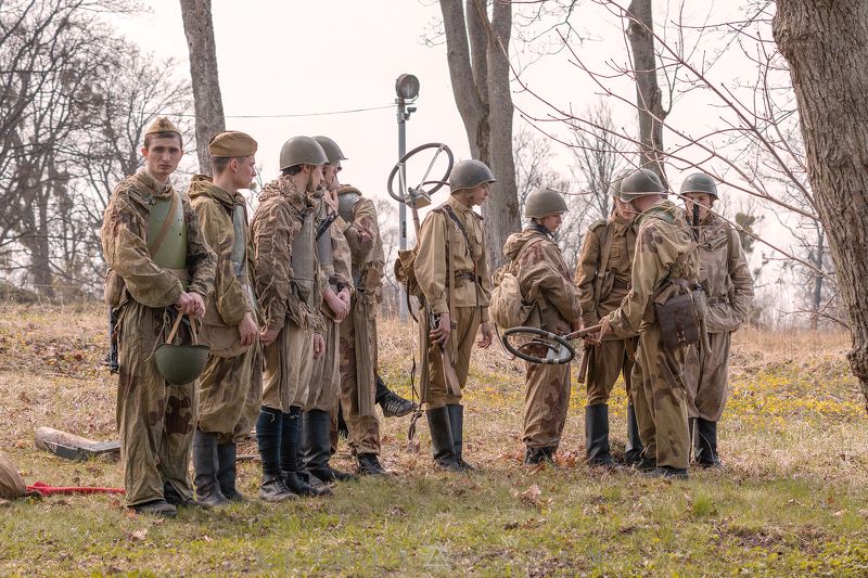 солдат, 1945, Военно-историческая, реконструкция, Штурм, Кёнигсберг, Форт, 11,  Дёнхофф, Россия, Калининград, Германия, Восточная Пруссия, 18 апреля, 2021, история, представление, армия «Сапёры» фото превью