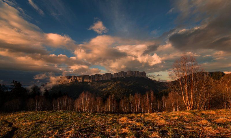 хребет, корыта , шестакова, поляна, вид на тхач, май 2014 На исходе дня ! фото превью