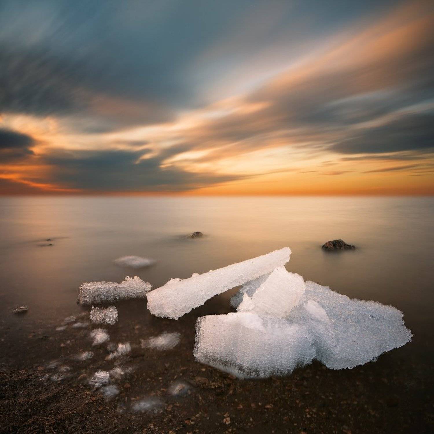 Long exposure, Лед, Синеглазово, marateaman