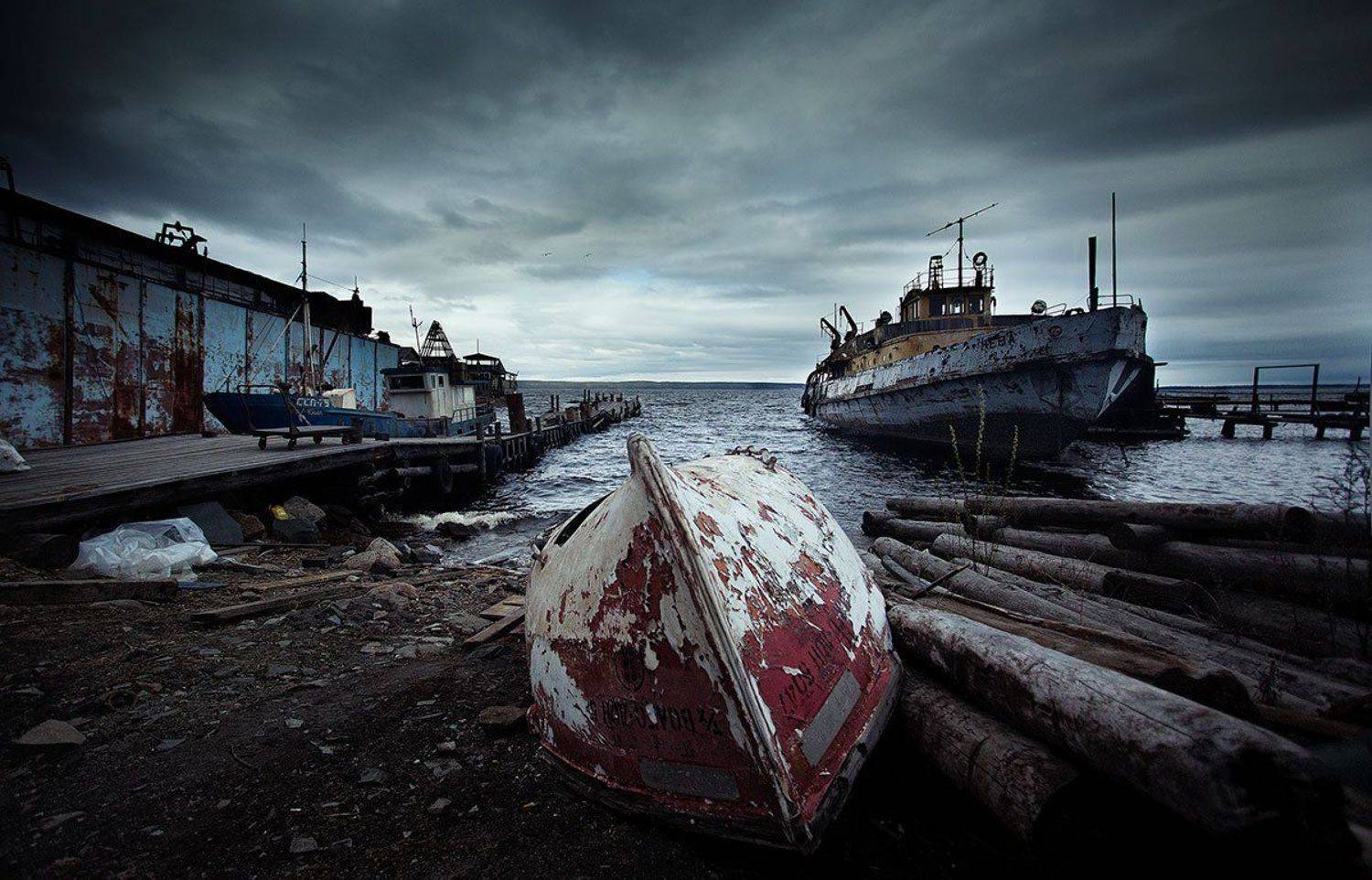 Boat, Landscape, Ship, sva