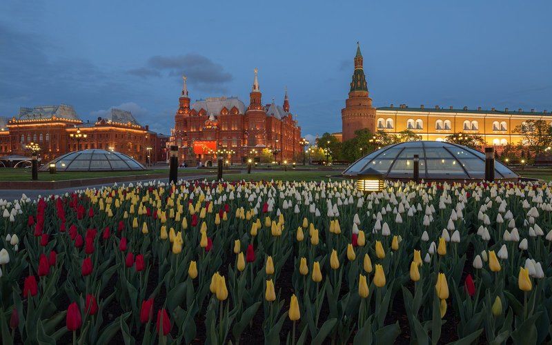 исторический музей, кремль, манежная площадь, москва к Дню Победы - готовы! фото превью