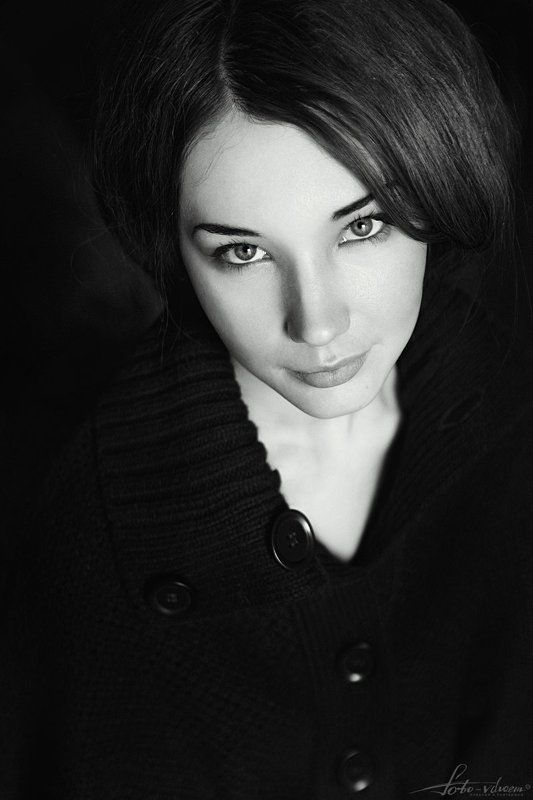 Foto-vdvoem, Взгляд, Взгляд девушки, Глаза, Глаза девушки, Портрет, Портрет девушки, Портретная съемка, Портретная фотосъемка, Фото вдвоем, Черно-белая фотография, Черно-белое, Черно-белое фото, Черно-белый портрет, Черно-белый портрет девушки Юлия фото превью