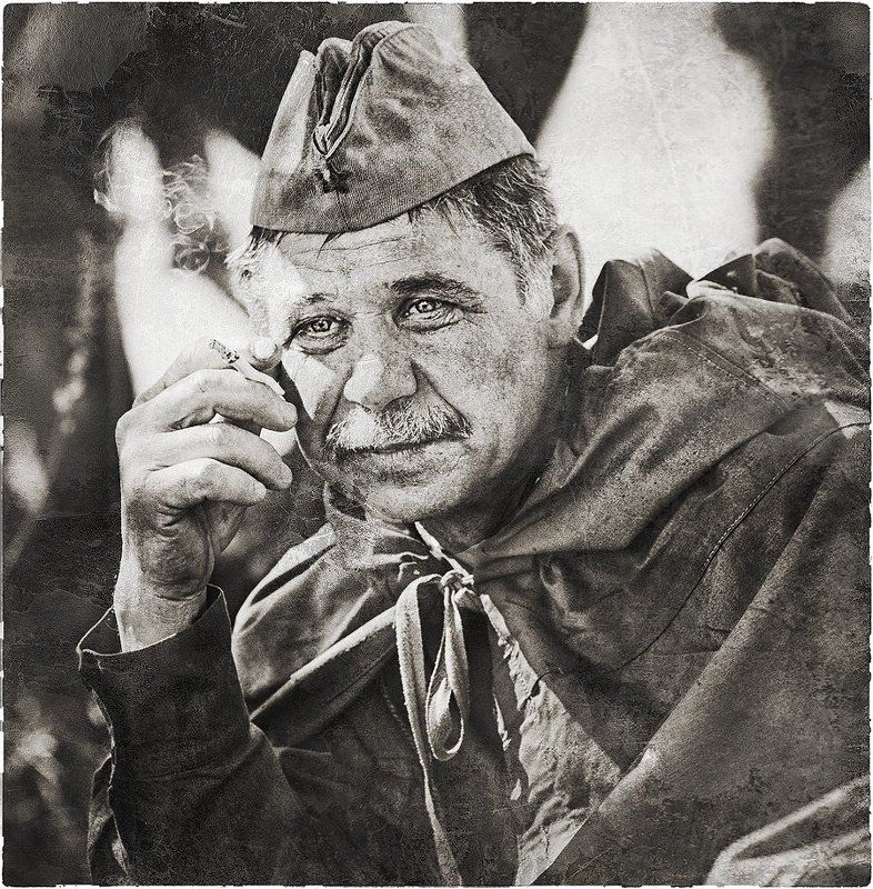 реконструктор, воин, ркка, перекур Перекур. фото превью