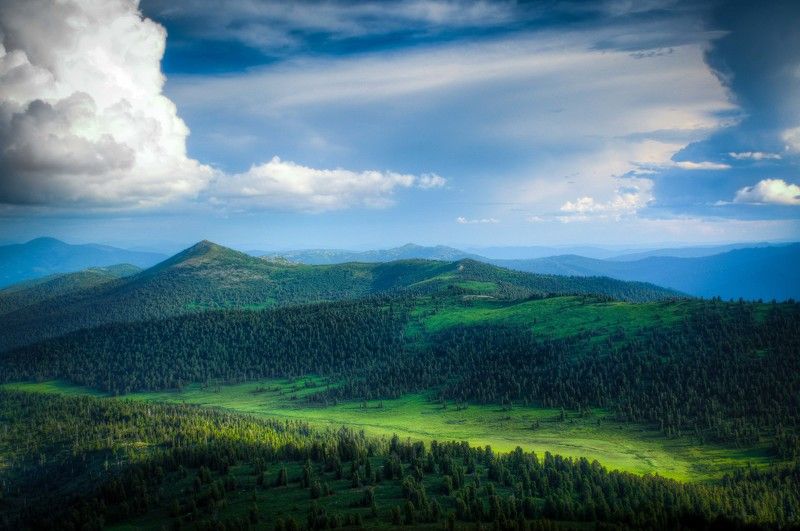 Ергаки, Красноярск, Саяны, Сибирь, Холмы Даль фото превью