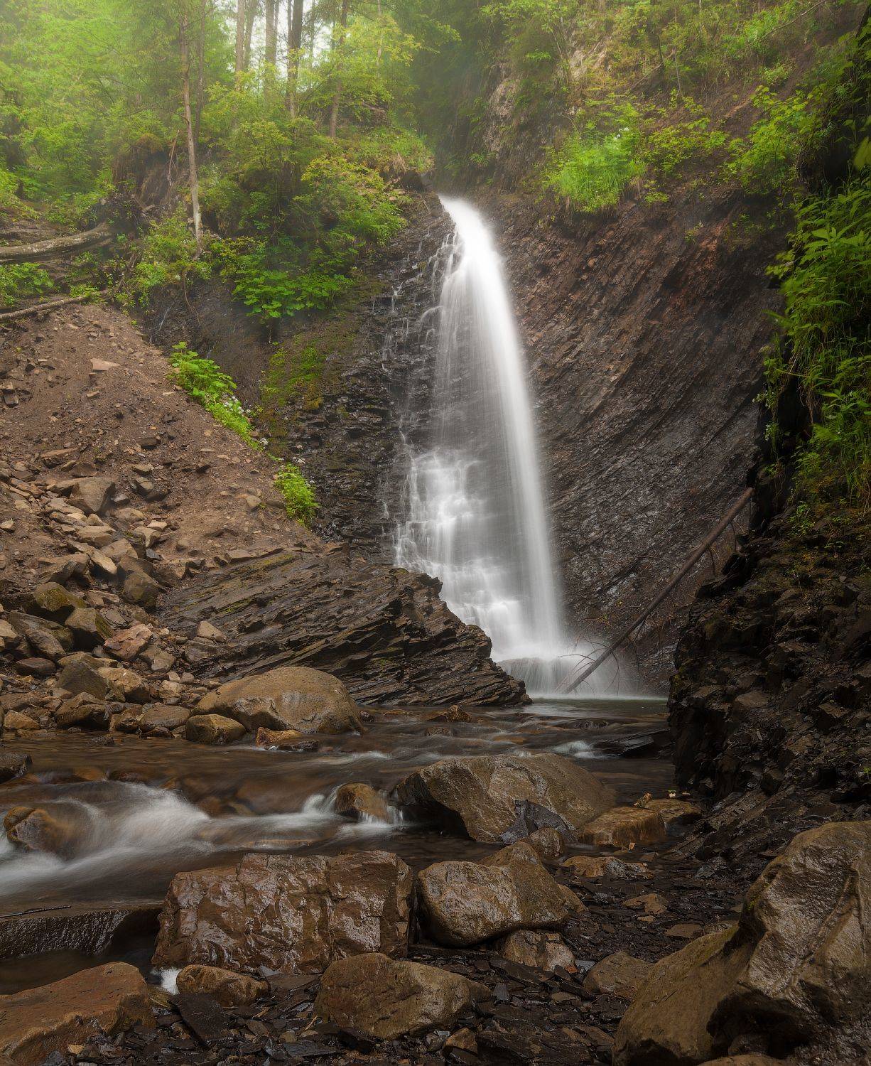горы, карпаты, водопад, гук, женецкий гук, татаров, Назар Рябуха