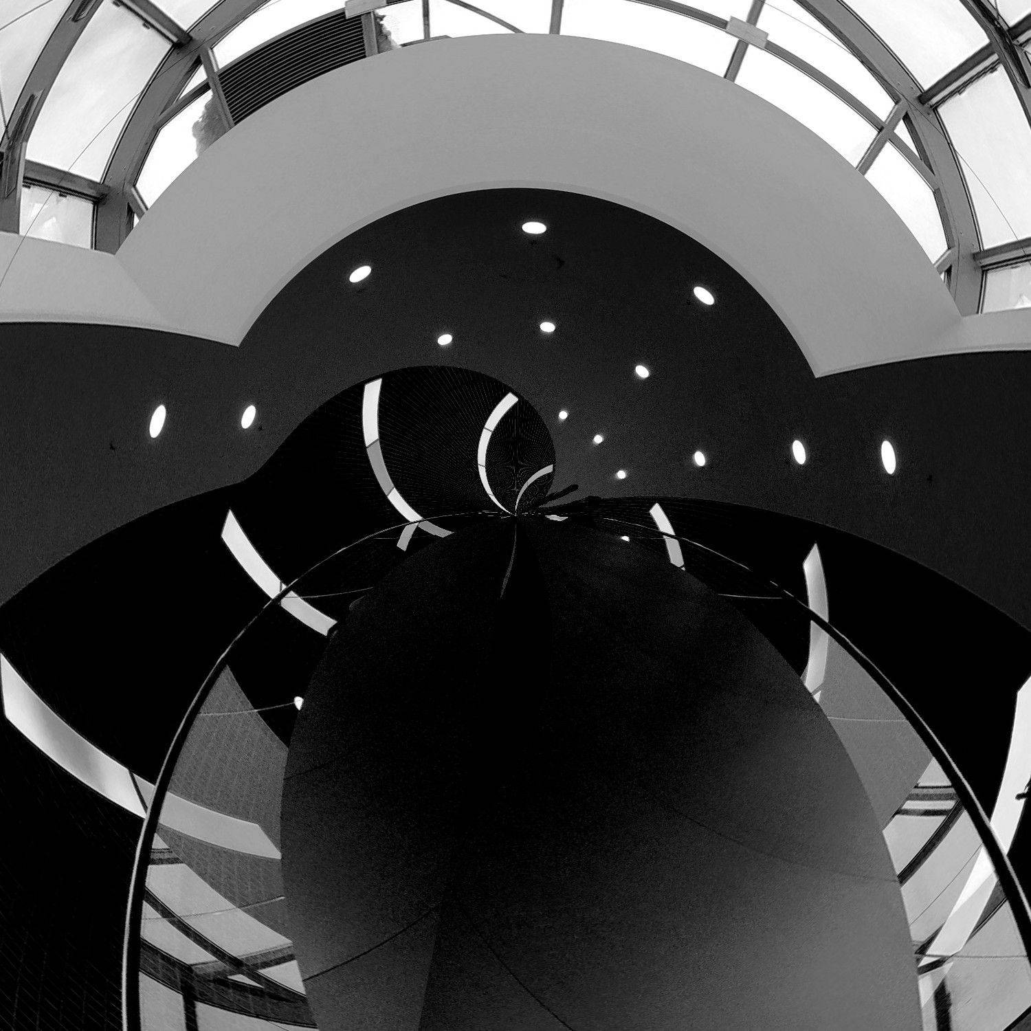 cosmic, space, abstract, b&w, contrast, art, Karina Yakovleva