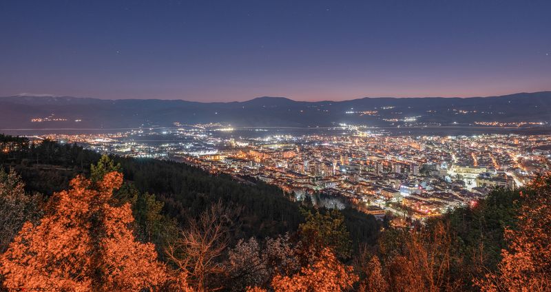 Благоевград от високо фото превью