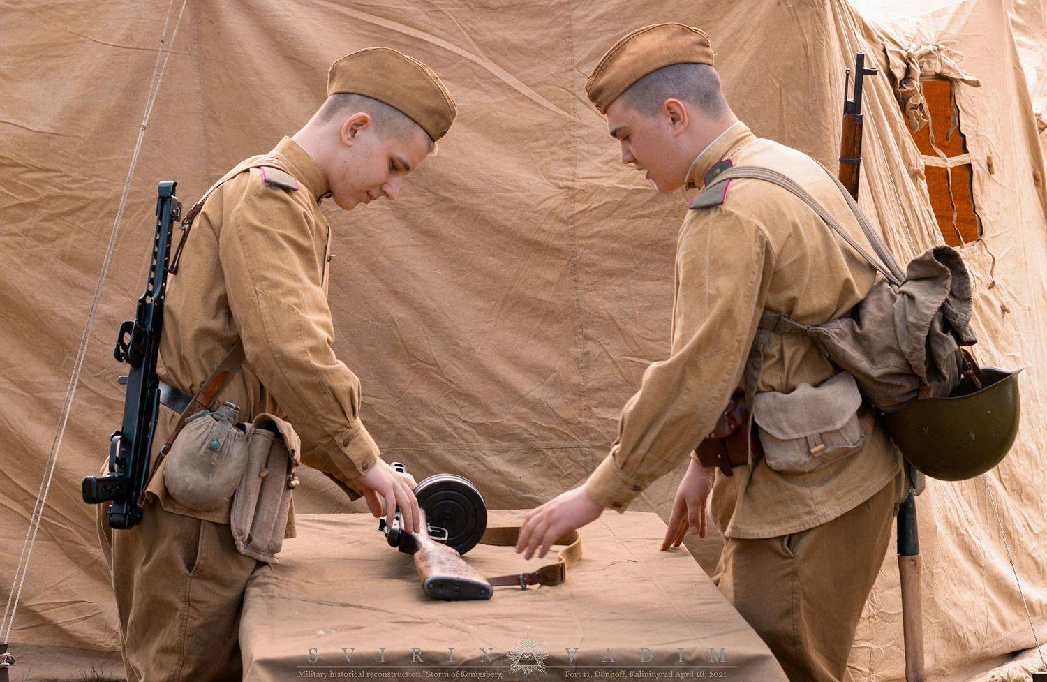 солдат, 1945, Военно-историческая, реконструкция, Штурм, Кёнигсберг, Форт, 11,  Дёнхофф, Россия, Калининград, Германия, Восточная Пруссия, 18 апреля, 2021, история, представление, армия, вторая мировая война,одежда, Vadim Svirin