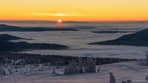 Быстротечный рассвет над Шерегешем …