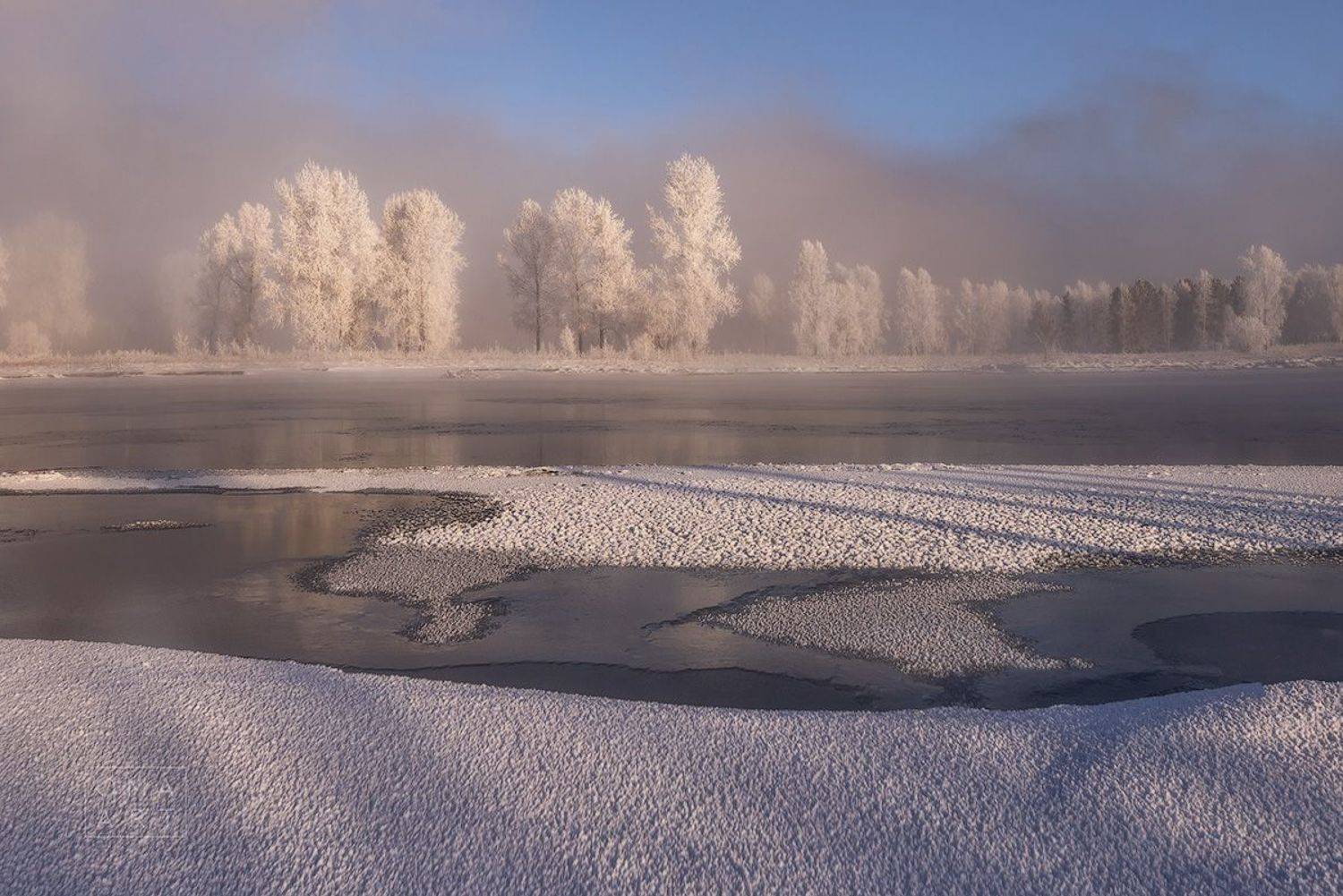 зима, мороз, енисей, иней, сибирь, красноярский край, железногорск, Марина Огнева