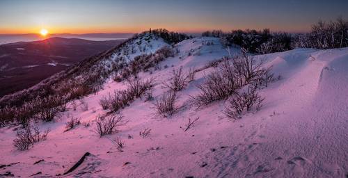 Sunset from the Vihorlat