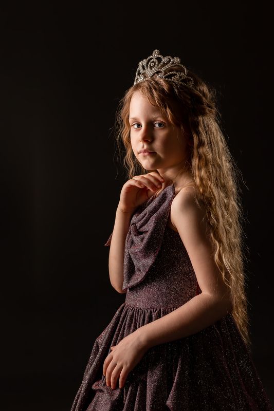 детский портрет в студии Little Miss фото превью