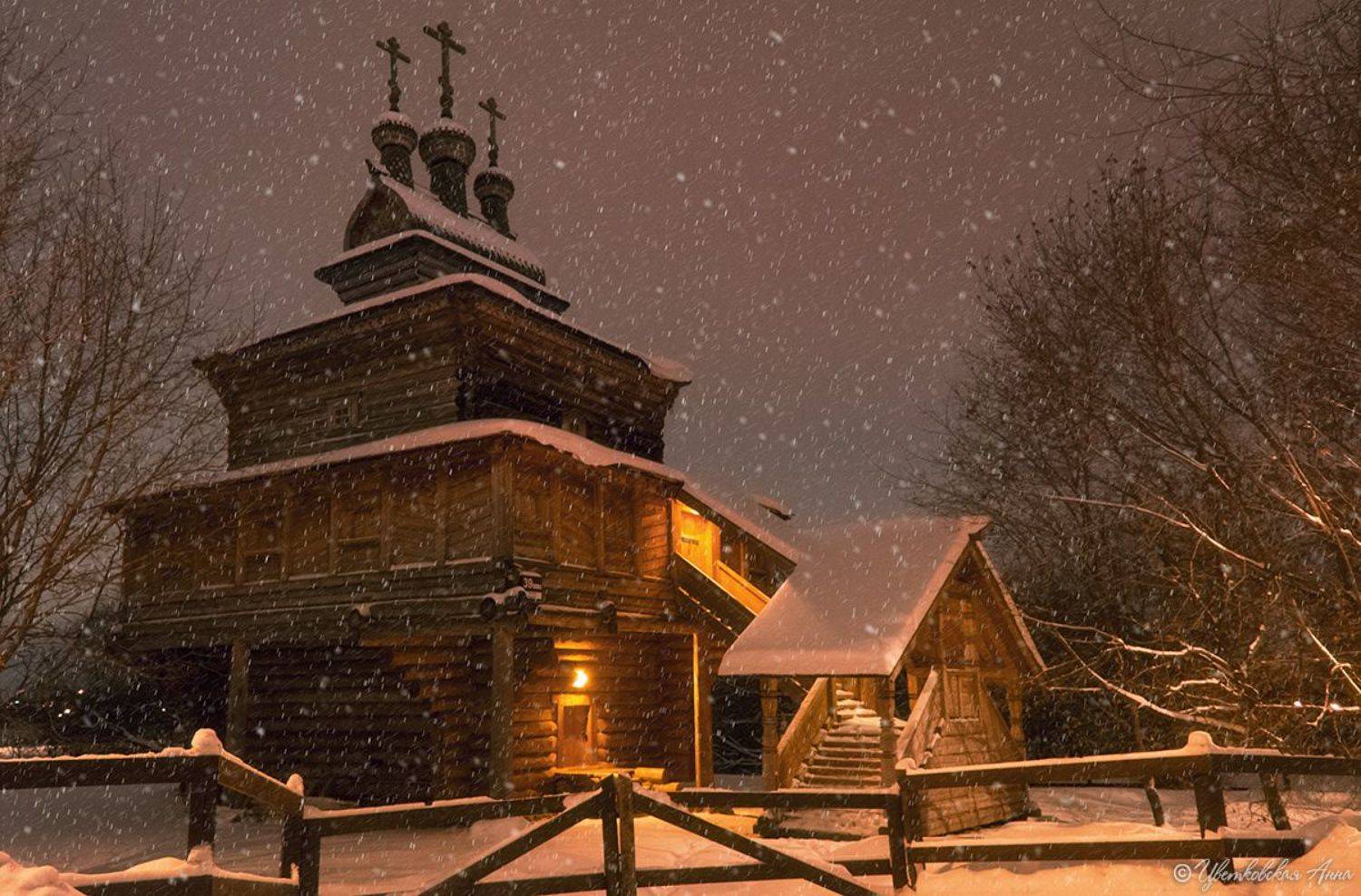 коломенское, зима, храм, Анна Цветковская