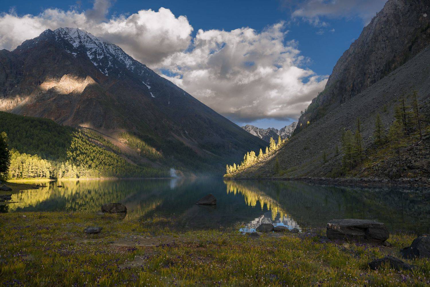 россия, горный алтай, озеро,вечер, Андрей Поляков