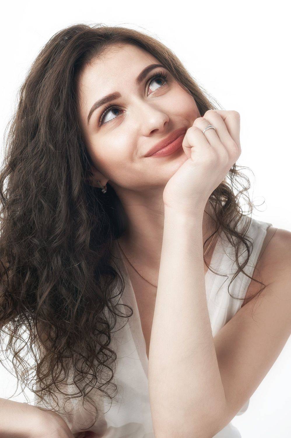 девушка, портрет, улыбка, Владислав Жуков