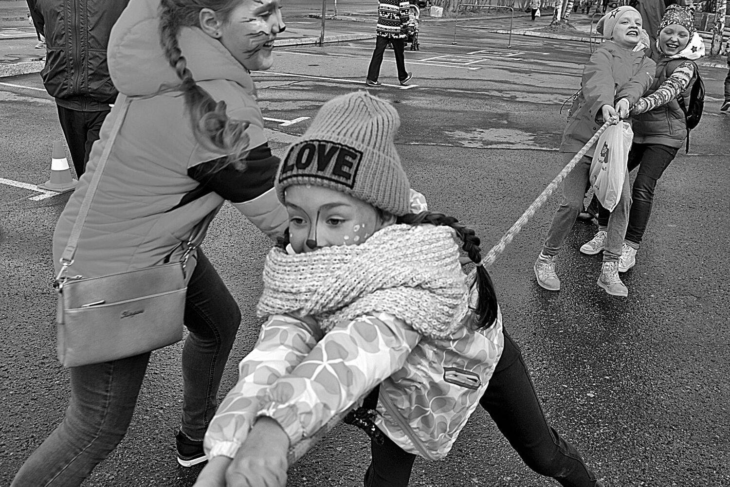 дети, лето, игры, канат, апатиты, Николай Смоляк