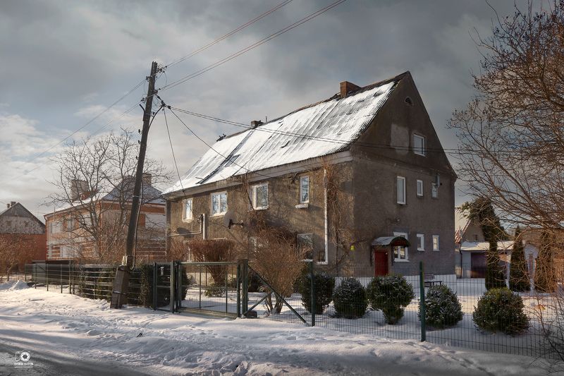 город, мамоново, зима, 2022год, пейзаж, январь, путешествие, туризм, достопримечательность, хайлигенбайль, россия, германия, восточная пруссия «Зимний город» фото превью