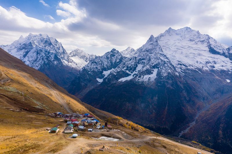 домбай, горы, кавказ Домбай фото превью
