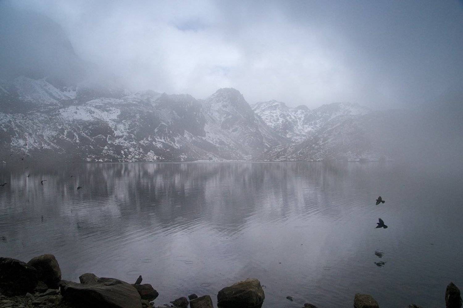 гималаи, госайкунда, озеро, туман, Алексей Харитонов