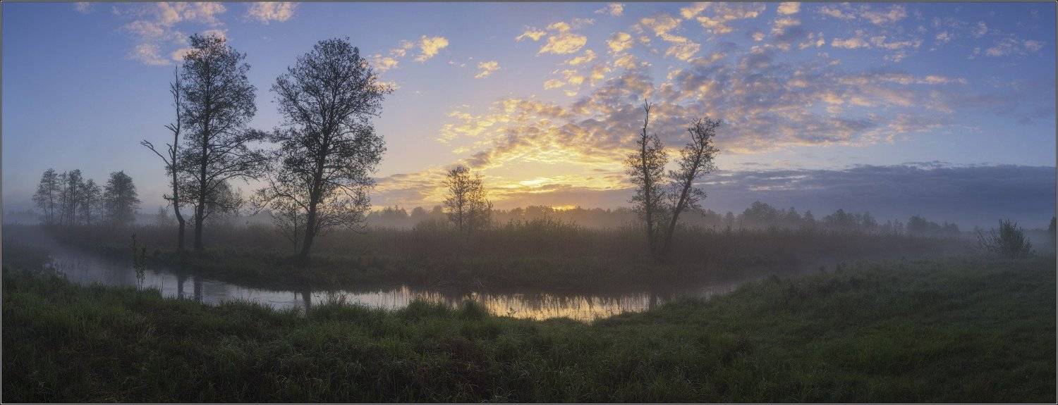 Беларусь, Рассвет, Река, Утро, wwwarjag