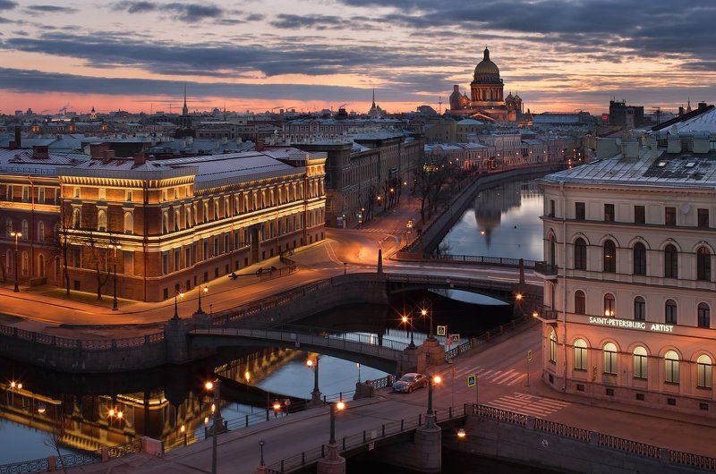 Весенние рассветы. Поцелуев Мост фото превью