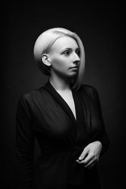 Девушка, Портрет, Студия, Ч/б Delicacy injection фото превью