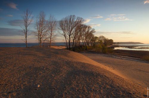 Весенний вечер на Волжском берегу