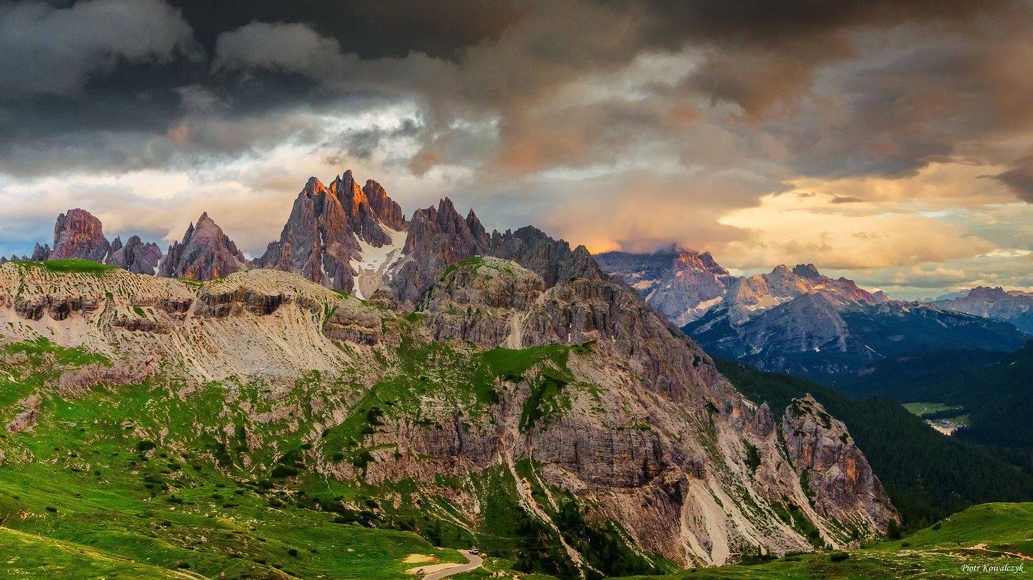 italia, dolomity, g&oacute;ry, chmury, Kowalczyk Piotr