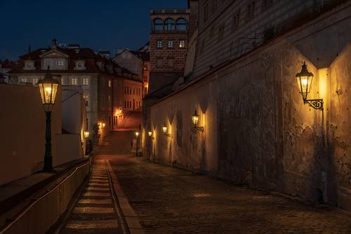 Рассвет над Малой Страной. Прага.