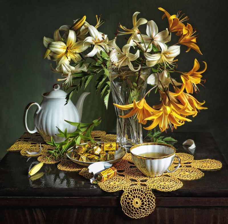 Вечерний чай фото превью