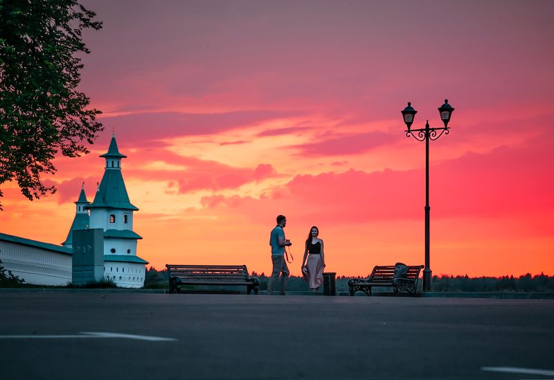 Багрянцем закат....Зарисовка. фото превью