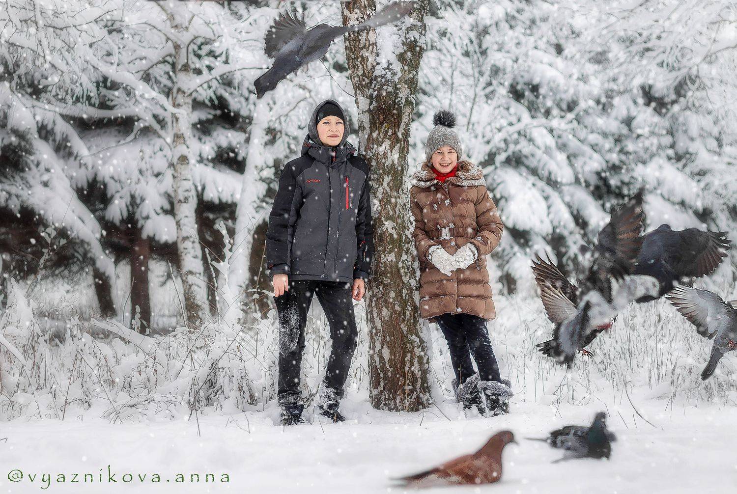 фотограф Лисичанск, Лисичанск , фотограф в Лисичанске, фотограф Северодонецк, зимняя фотосессия, фотосессия на природе. Анна Вязникова, детский фотограф, фотосессия в лесу, снег,, Анна Вязникова