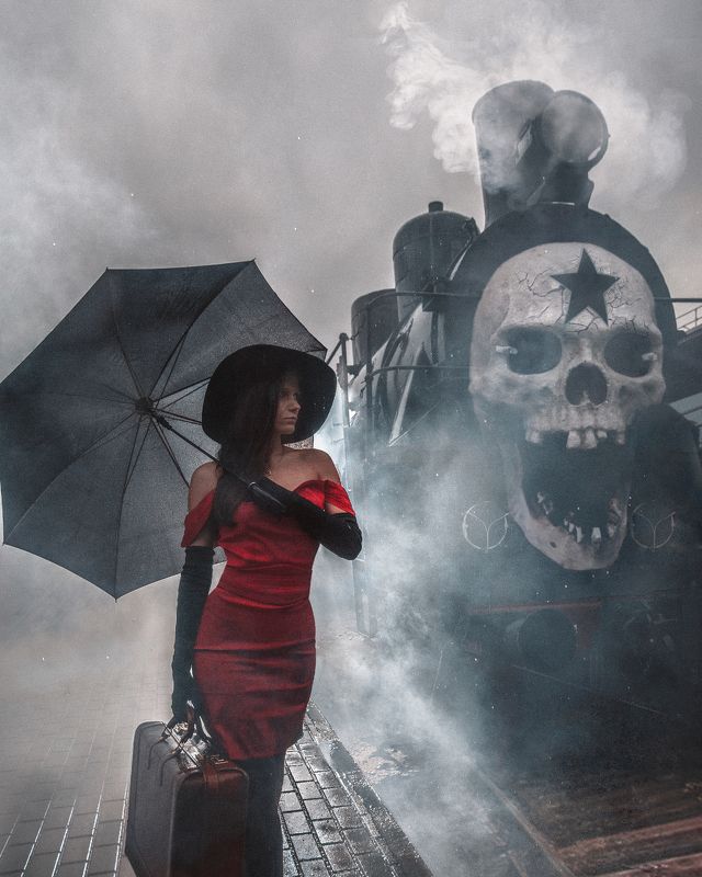 поезд, фотошоп Поезд Призрак фото превью