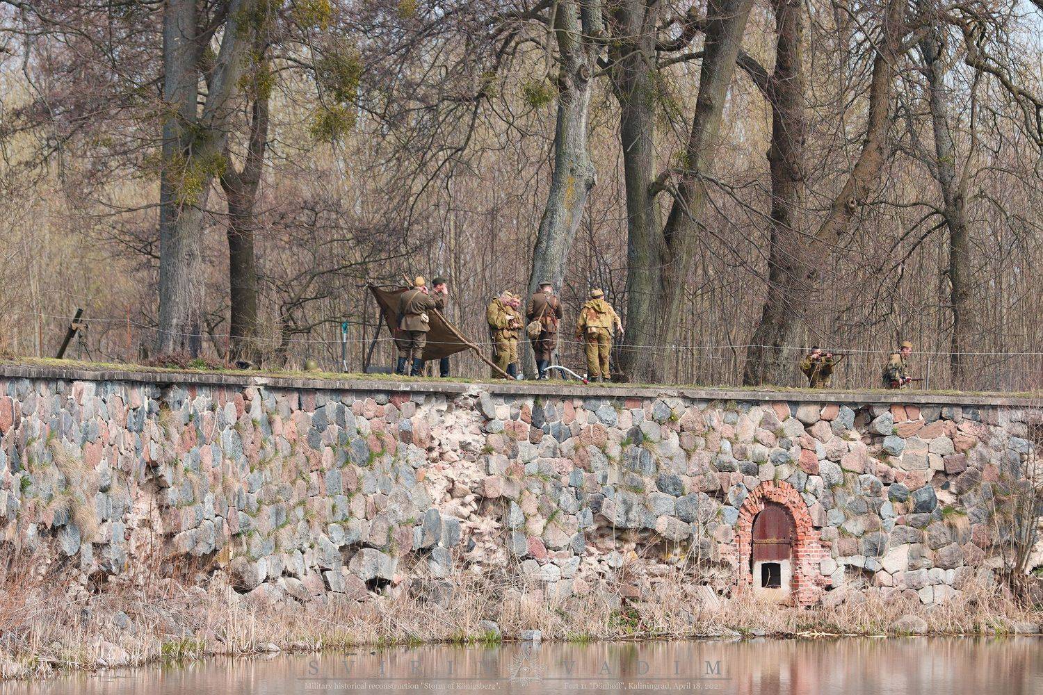 офицер, 1945, военно-историческая, реконструкция, штурм, кёнигсберг, форт, 11,  дёнхофф, россия, калининград, германия, восточная пруссия, 18 апреля, 2021, история, представление, армия, вторая мировая война,одежда, Vadim Svirin
