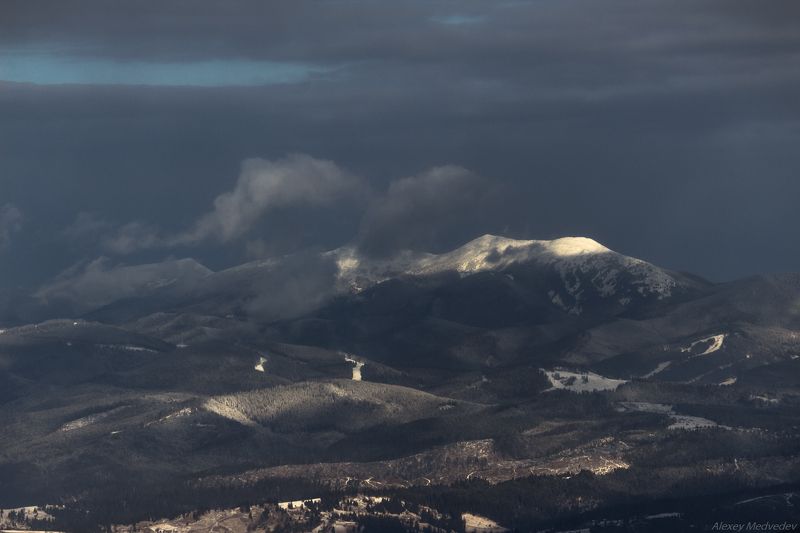 Карпаты, украина, черногора, зима, горганы, хомяк, довбушанка На склонах Говерлы фото превью