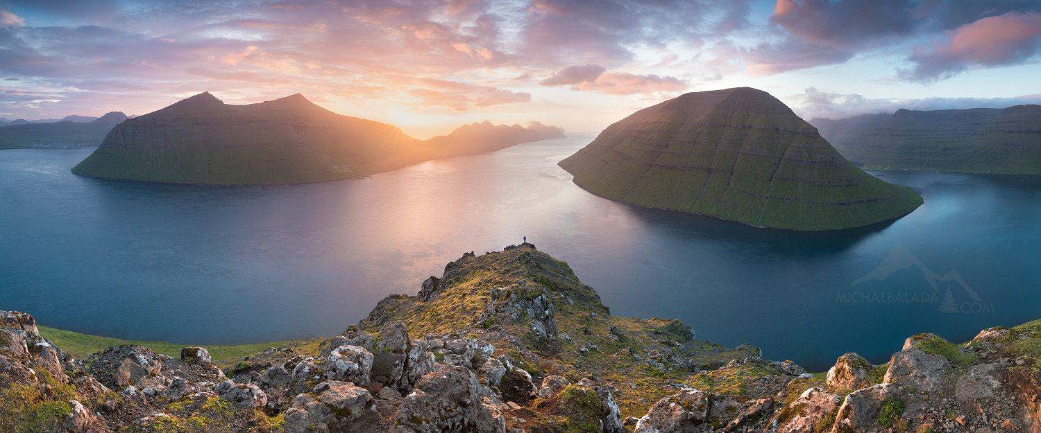 landscape faroe sunset nft sea, Balada Michal